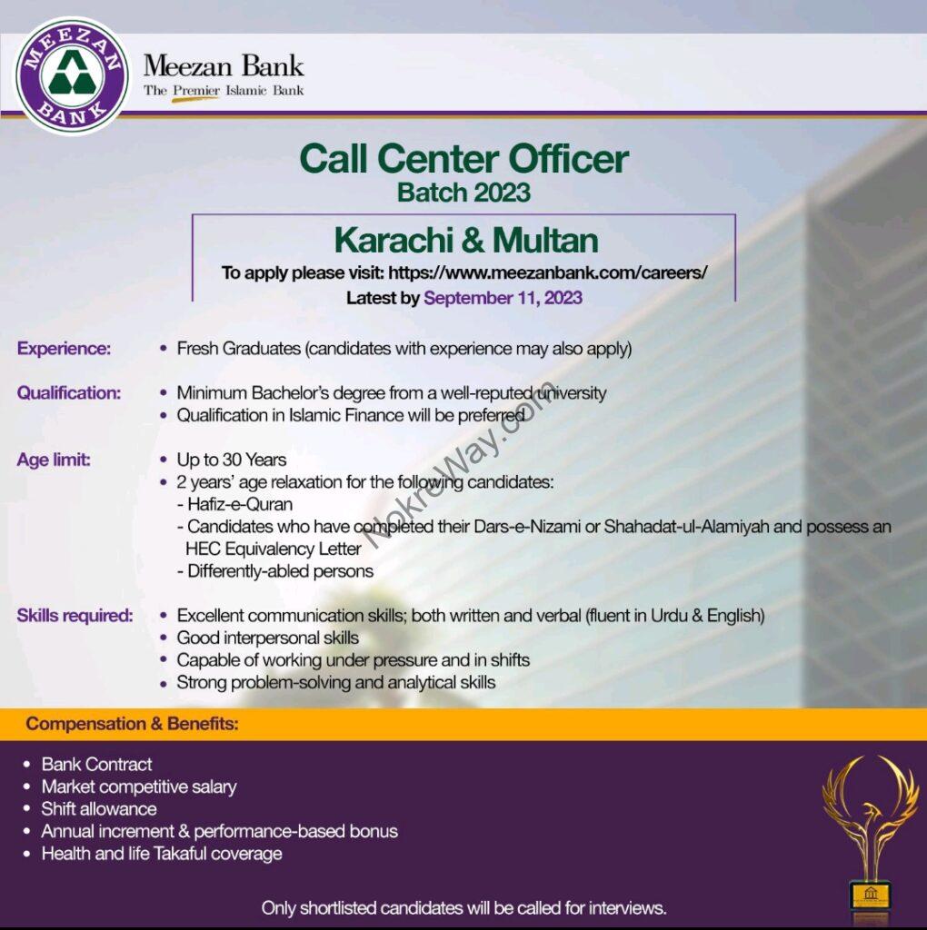 New Marketing Officer Jobs In Meezan Bank Karachi 2024 Official Advertisement